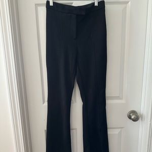 Black flared trousers